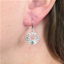 Textured Crystal Hoop